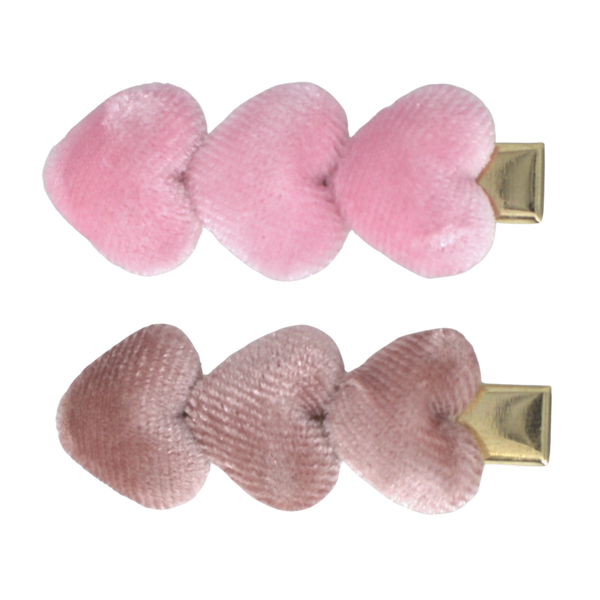 Haarspangen mit Blumen - Velvet heart