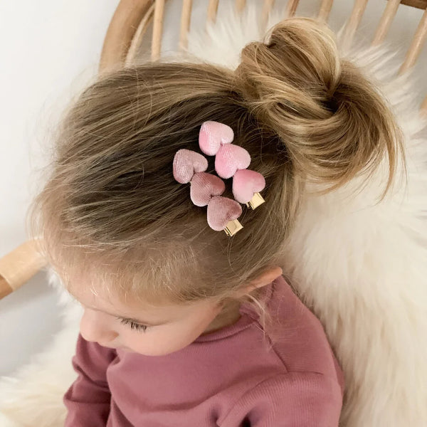 Haarspangen mit Blumen - Velvet heart