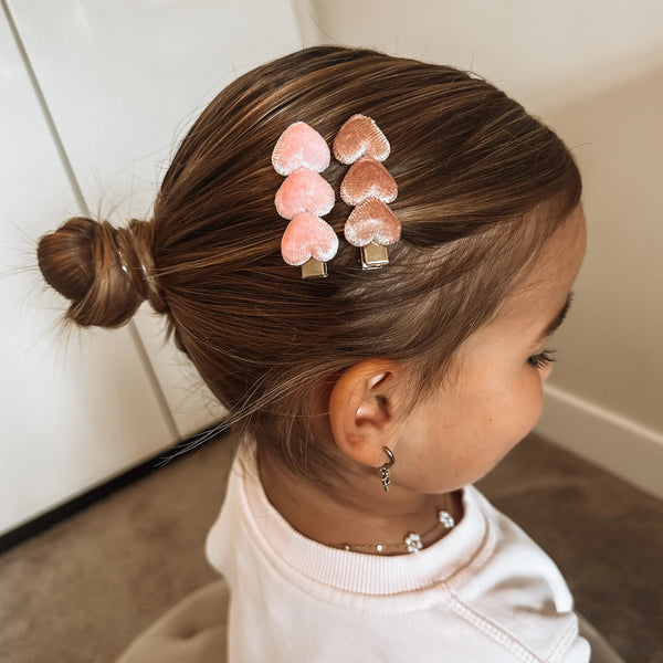 Haarspangen mit Blumen - Velvet heart