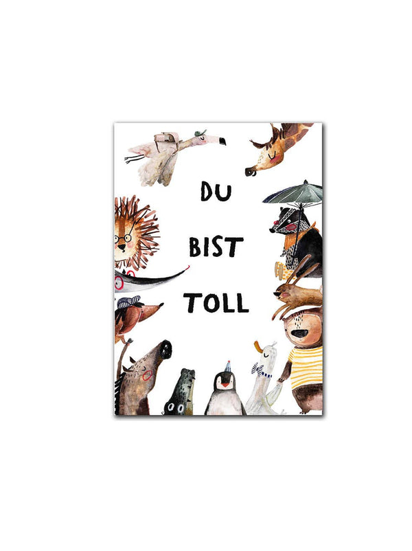 Postkarte "Du bist toll"