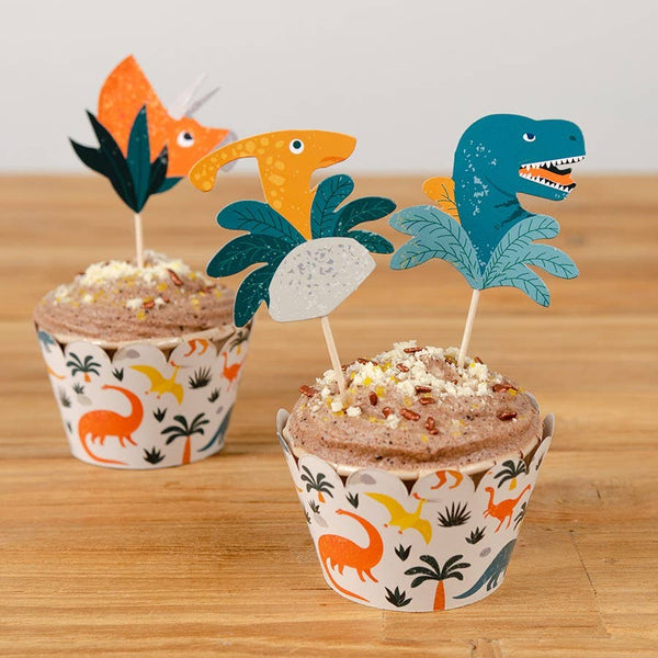 Dinosaurier Cupcake Set
