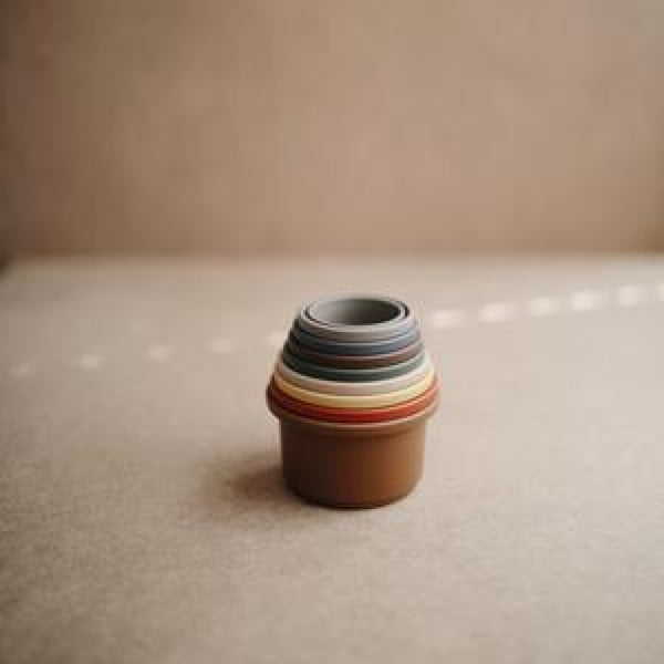 Mushie Stacking Cups Retro