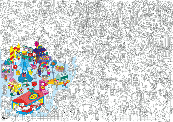 Giant Coloring Poster - FUN PARK